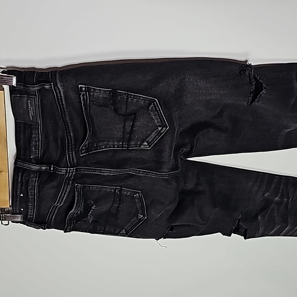 American Eagle black super stretch X size 0 high rise jeggings - Picture 1 of 8
